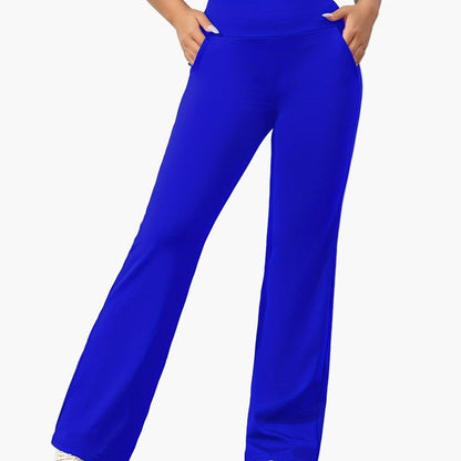 Damen Yoga Flared Hose – Komfortable Stretch Trainingshose für Alltag & Fitness