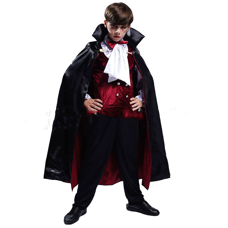 Kinder Halloween Vampir Kostüm – Jungen Dracula Outfit für Gruselpartys & Trick-or-Treat