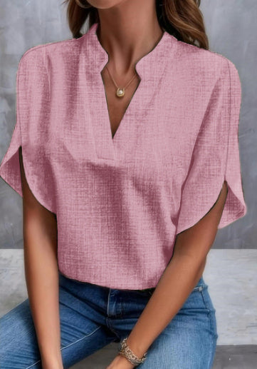 Georgina – Chiffonbluse mit V-Ausschnitt für Damen
