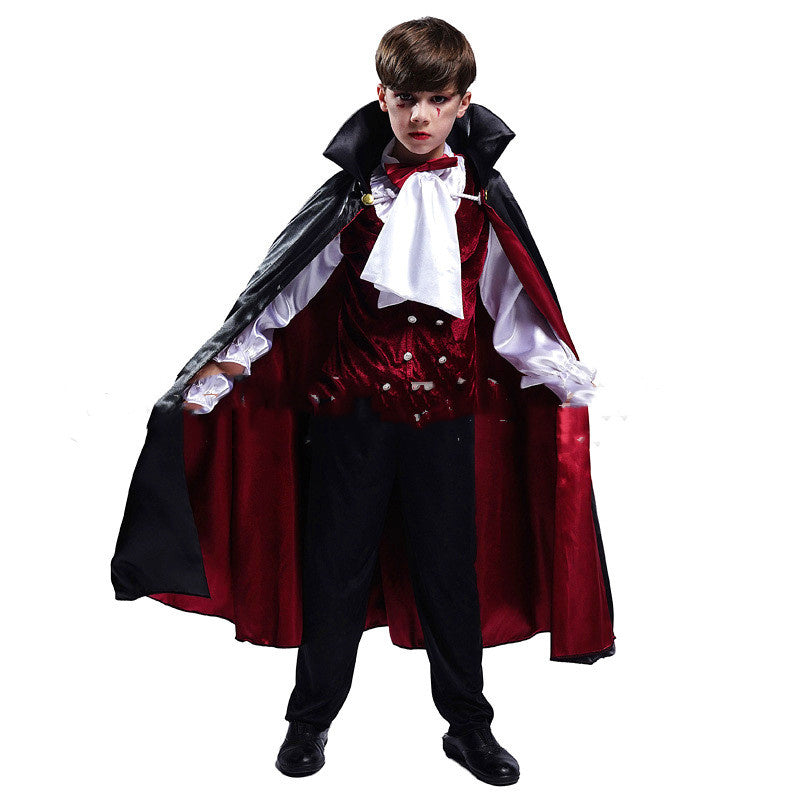 Kinder Halloween Vampir Kostüm – Jungen Dracula Outfit für Gruselpartys & Trick-or-Treat