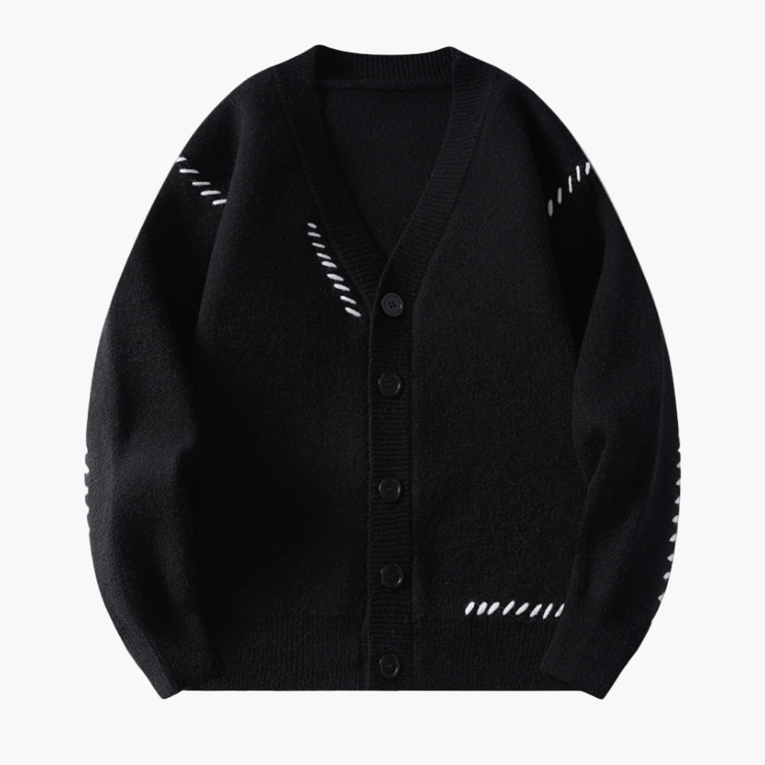 Herren Strickcardigan – Klassischer Knopfverschluss & Moderner Stil für Alltag und Büro