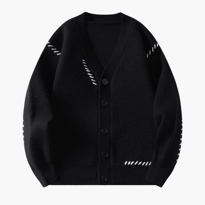 Herren Strickcardigan – Klassischer Knopfverschluss & Moderner Stil für Alltag und Büro