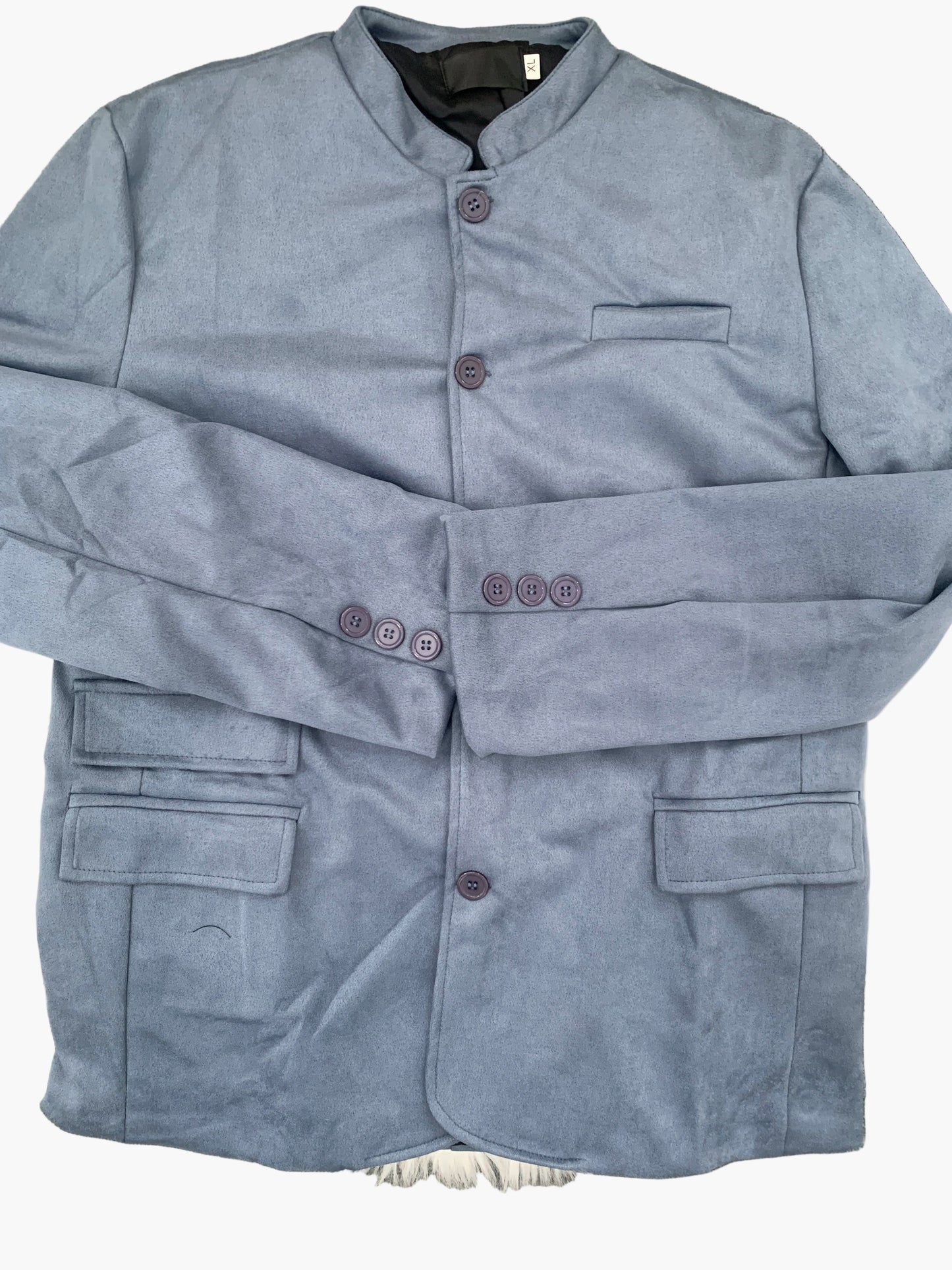 Herren Klassische Italienische Stehkragen-Sakko – Eleganter Blazer für Business & Freizeit