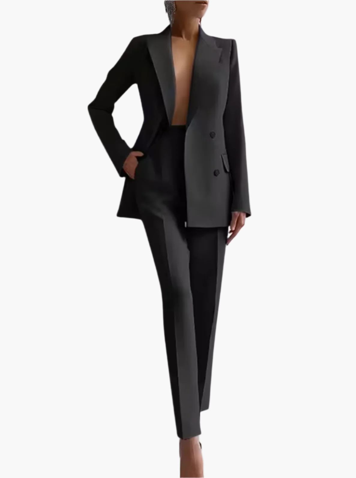 Damen Business Anzug Zweiteiler – Elegantes Blazer-Set für Büro & Events