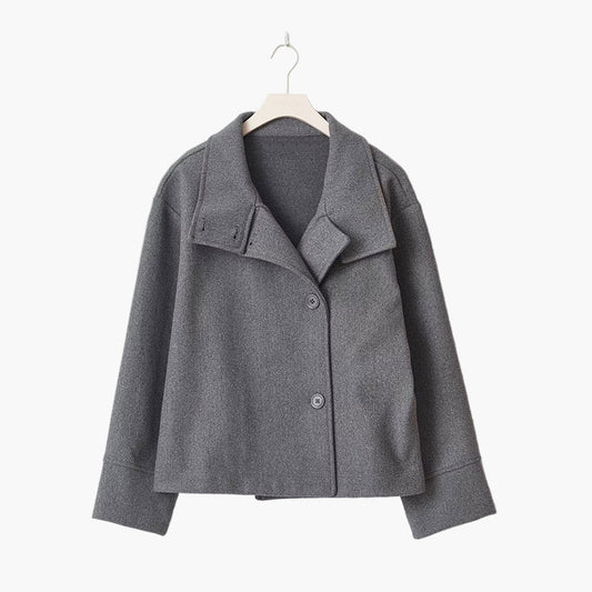 Damen Kurze Double-Breasted Übergangsjacke – Eleganter City-Style für Herbst und Frühling