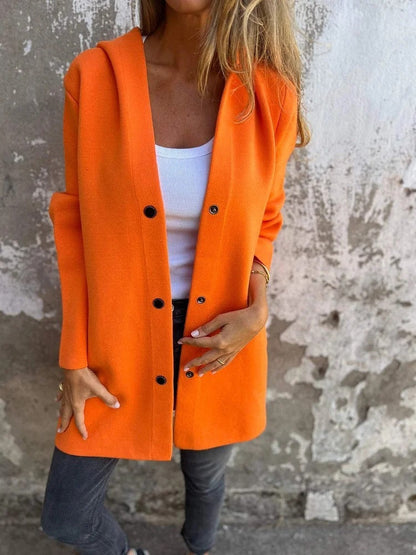 Rachel – Lockerer Damen-Cardigan mit Kapuze