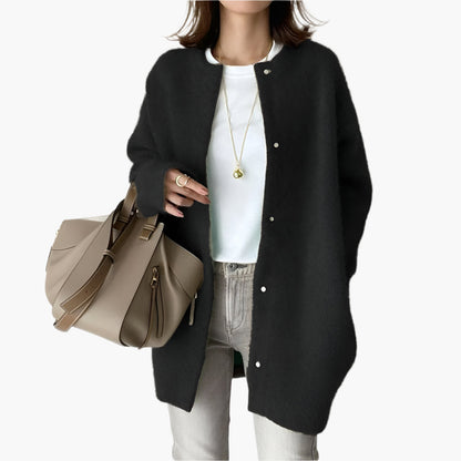 Damen Strickjacke im modernen Oversize-Look – Lässiger Cardigan für Alltag und Büro