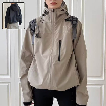 Dawn – Wasserdichter Windbreaker mit Kapuze für Damen