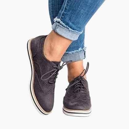 Damen Derby-Schnürschuhe mit Broguing – Elegante Freizeitschuhe für Alltag und Büro