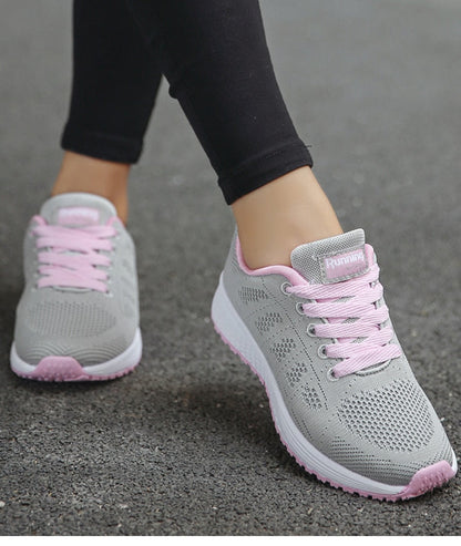 Damen Sneaker Leicht Atmungsaktiv Bequeme Laufschuhe für Alltag und Sport