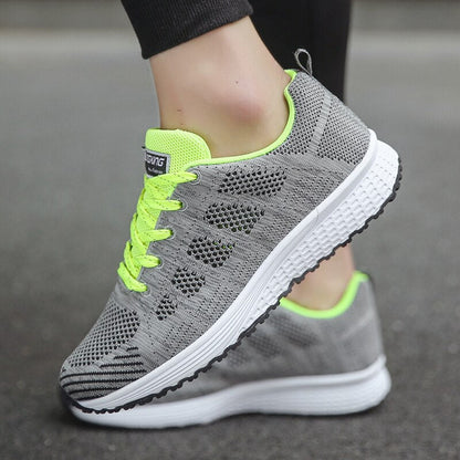 Damen Sneaker Leicht Atmungsaktiv Bequeme Laufschuhe für Alltag und Sport