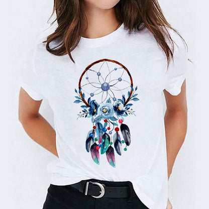 Stephanie – Süßes Damen-T-Shirt mit Cartoon-Print