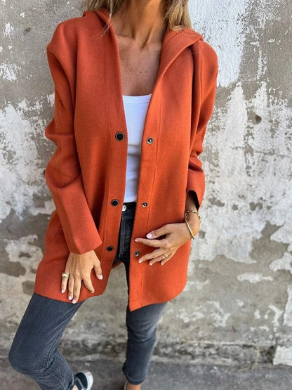 Rachel – Lockerer Damen-Cardigan mit Kapuze