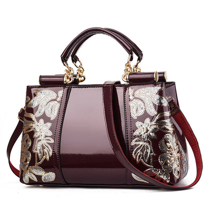Julie – Glänzende Damen-Schultertasche mit Pailletten