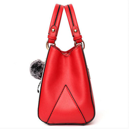 Patricia – Damen-Handtasche mit Haarballen-Ornamenten