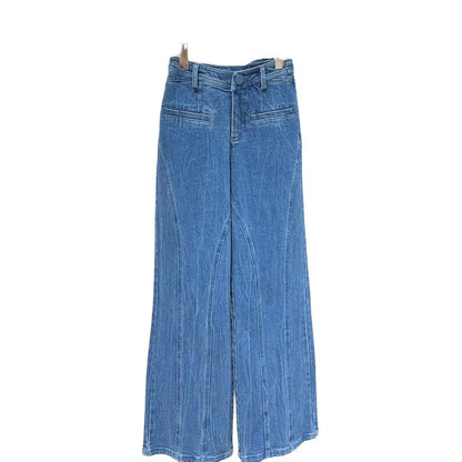 Melissa – Hohe Taille Jeans mit Schleife und Weitem Bein