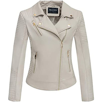 Christine – Blumenstickerei Damen Lederjacke