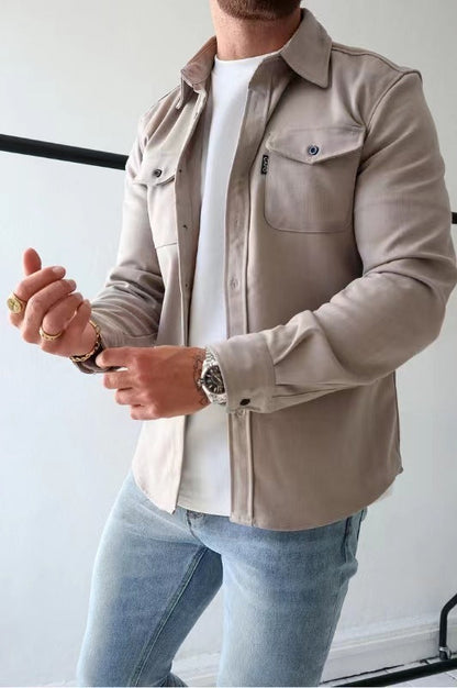 Anthony – Jugendlicher Herrenhemd in gebürstetem Design