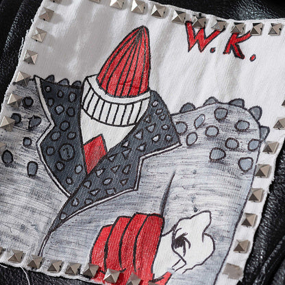 Ralph – Personalisierte Graffiti-Motorrad-Lederjacke