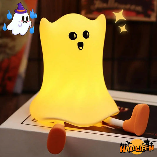Halloween LED Nachtlicht Geist – Kinderzimmer Dekoration, Cartoon Stil, Party & Deko