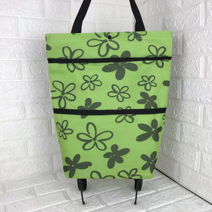 Rachel – Faltbare Einkaufstasche mit Rädern aus Premium Oxford Stoff