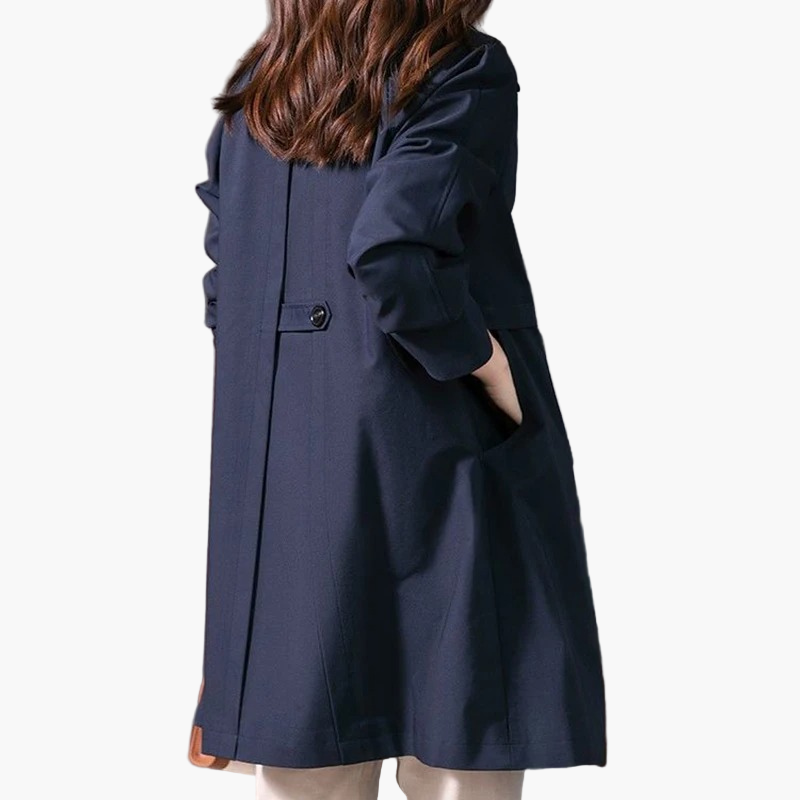 Damen Trenchcoat – Klassisch Eleganter Mantel für Büro und Freizeit, Zeitloser Stil