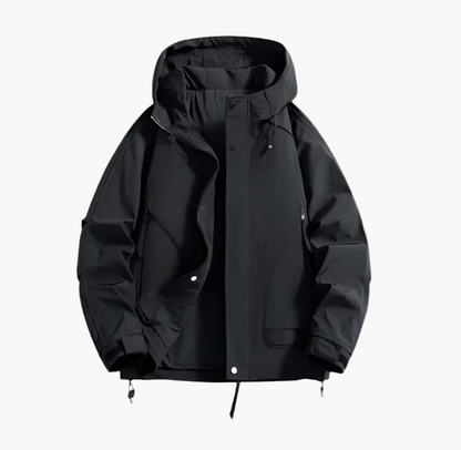 Herren Outdoor Windbreaker Funktionsjacke – Wasserdicht & Winddicht, Leicht, Atmungsaktiv, Ideal für Freizeit und Outdoor
