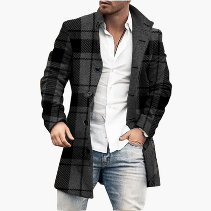 Herren Mantel Eleganter Casual-Look – Stilvoller Alltags- & Ausgeh-Mantel