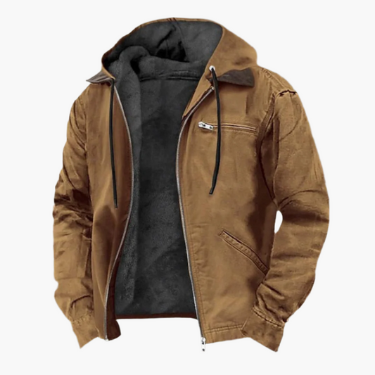 Herren Freizeitjacke mit Kapuze und Reißverschluss – Lässige Übergangsjacke für Alltag und Outdoor