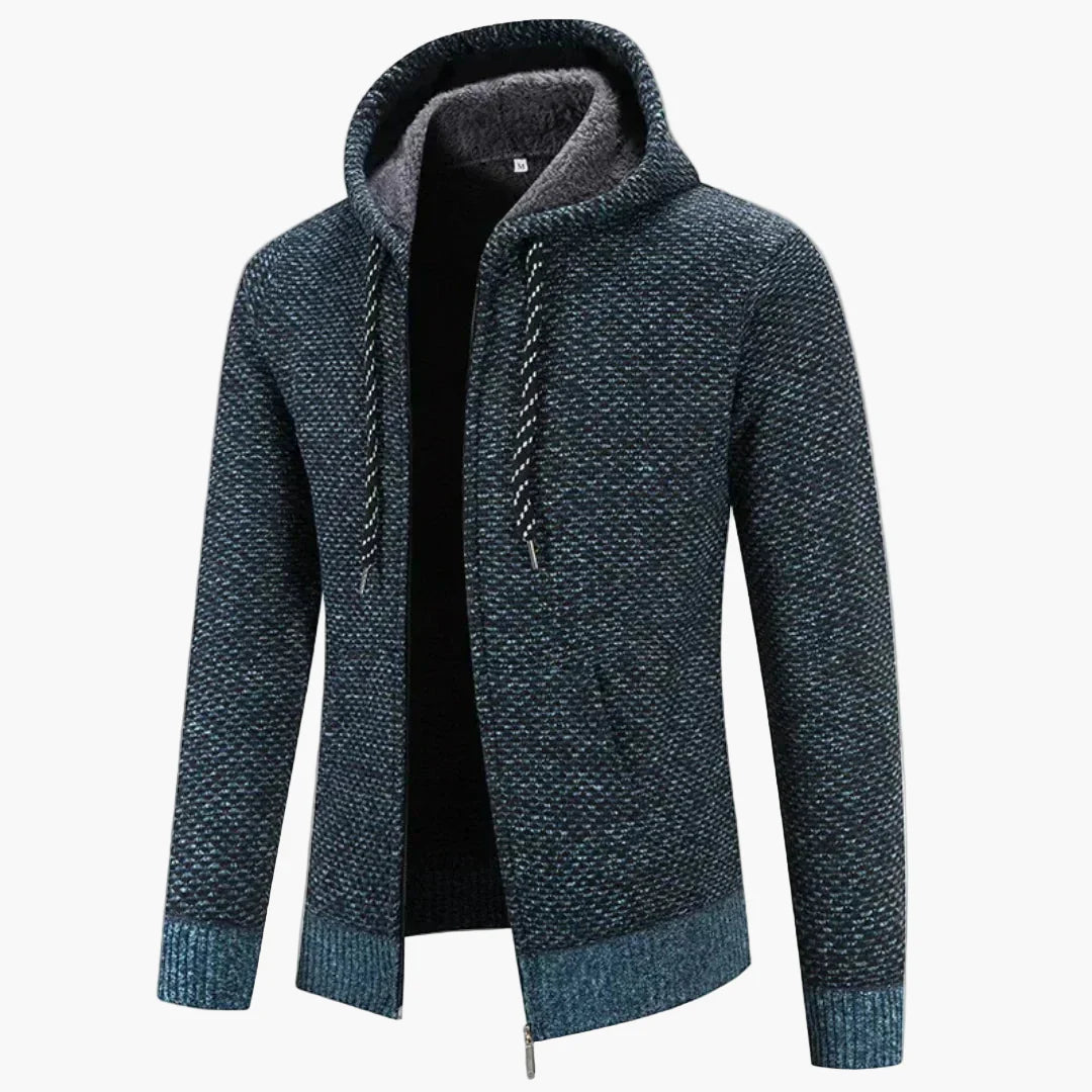 Herren Strick-Cardigan mit Kapuze – Wärmendes Freizeit-Outfit für Herbst & Winter