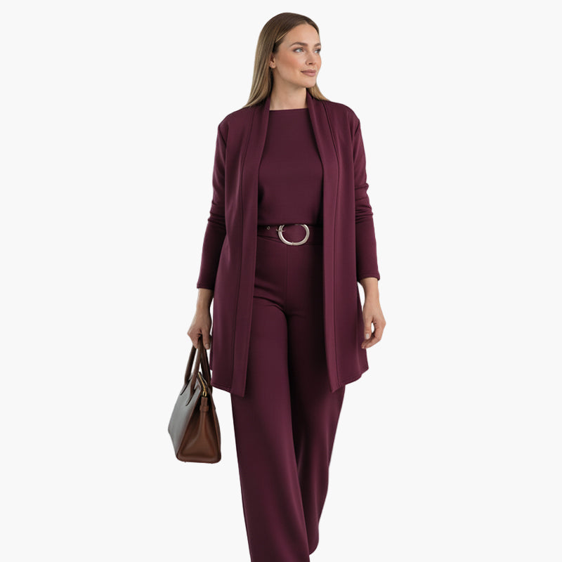 Damen Dreiteiliges Anzugset – Eleganter Business & Freizeit Stil