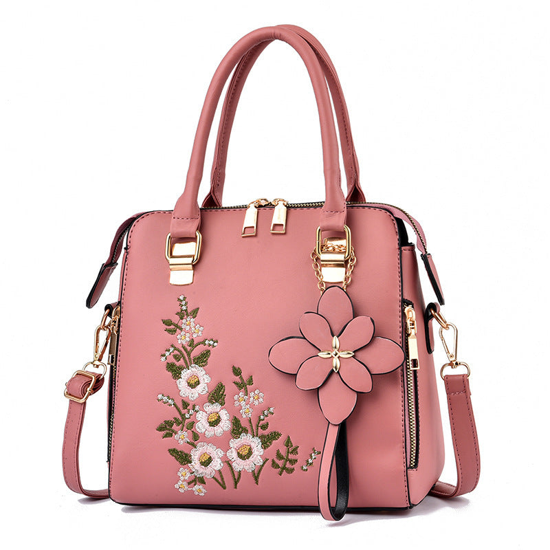Jennifer – Bestickte Damenhandtasche mit Blumenmuster