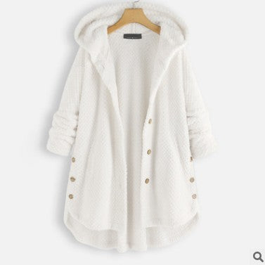 Wendy – Damen Kapuzenpullover aus doppelseitigem Samt