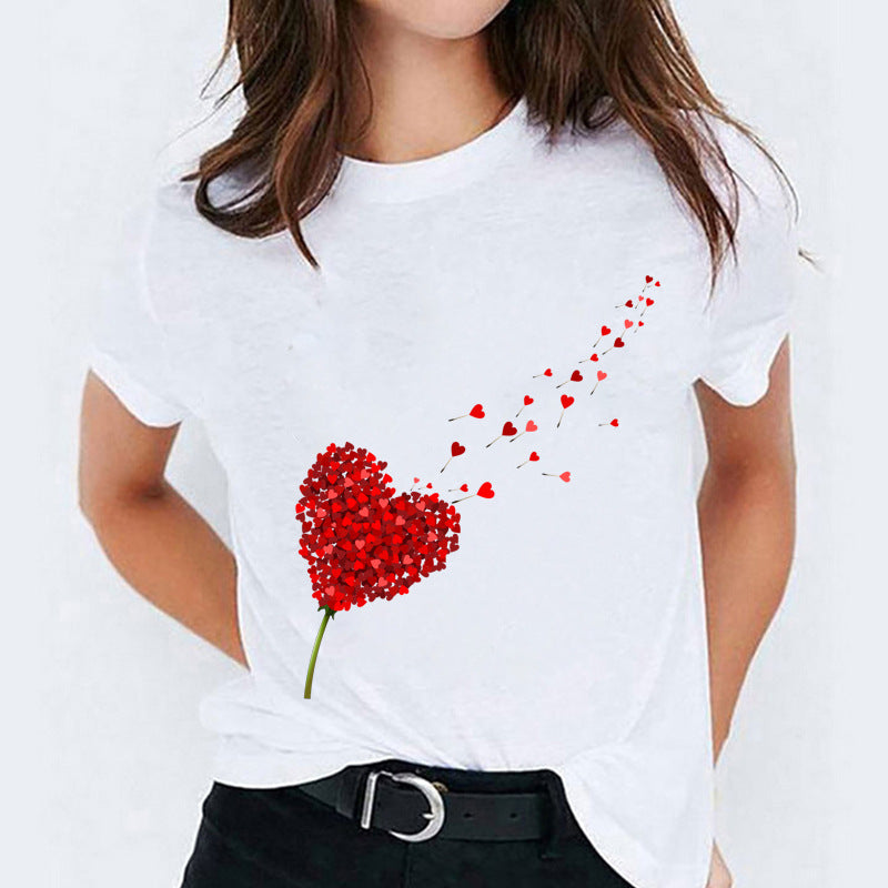 Stephanie – Süßes Damen-T-Shirt mit Cartoon-Print