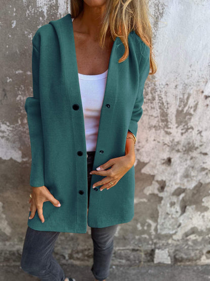 Rachel – Lockerer Damen-Cardigan mit Kapuze