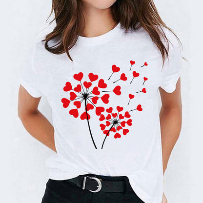 Stephanie – Süßes Damen-T-Shirt mit Cartoon-Print