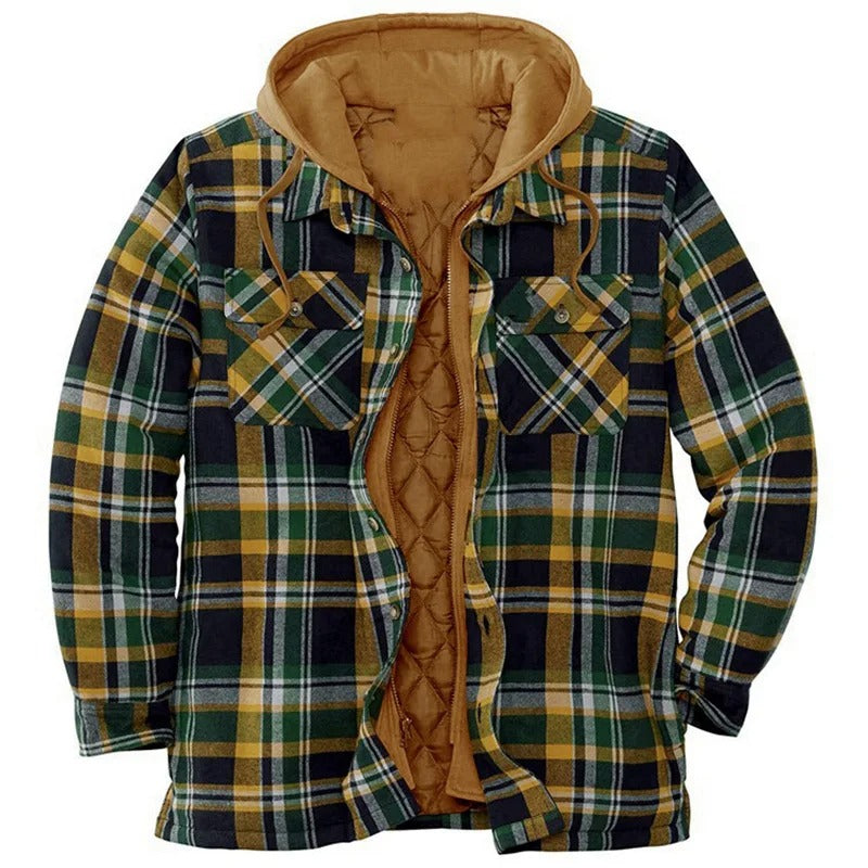 Lukas – Herren Flanelljacke mit Fleece-Fütterung für Herbst und Winter