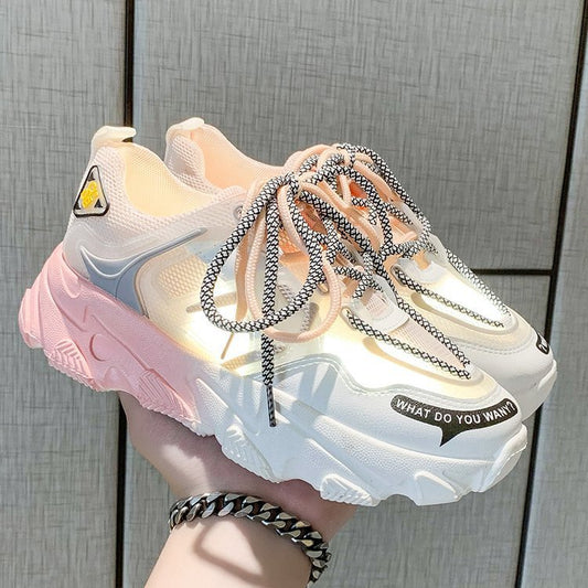 Hannah – Regenbogen-Plateauschuhe für Damen