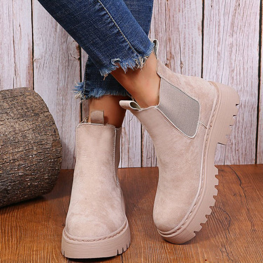 Francesca – Damen Stiefeletten mit Plateau und Chunky-Design