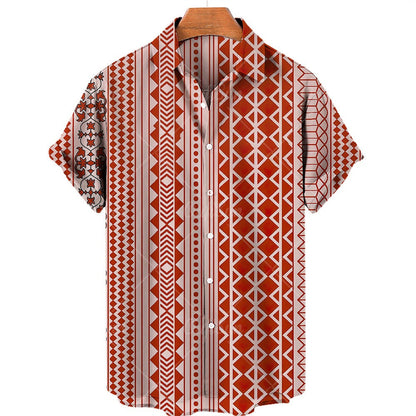 Ron – Ethnisches Print-Top in Übergröße