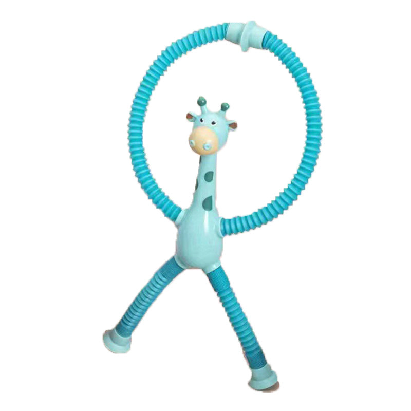 Kinder Cartoon Giraffe Teleskop-Tube Saugnapf Spielzeug – Sensorisches Fidget & Stressabbau
