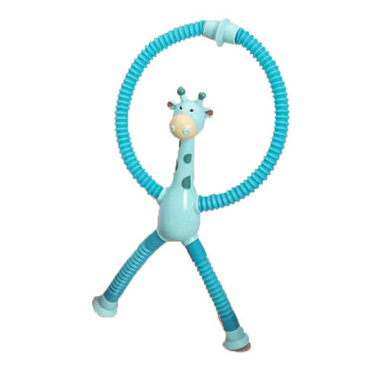 Kinder Cartoon Giraffe Teleskop-Tube Saugnapf Spielzeug – Sensorisches Fidget & Stressabbau