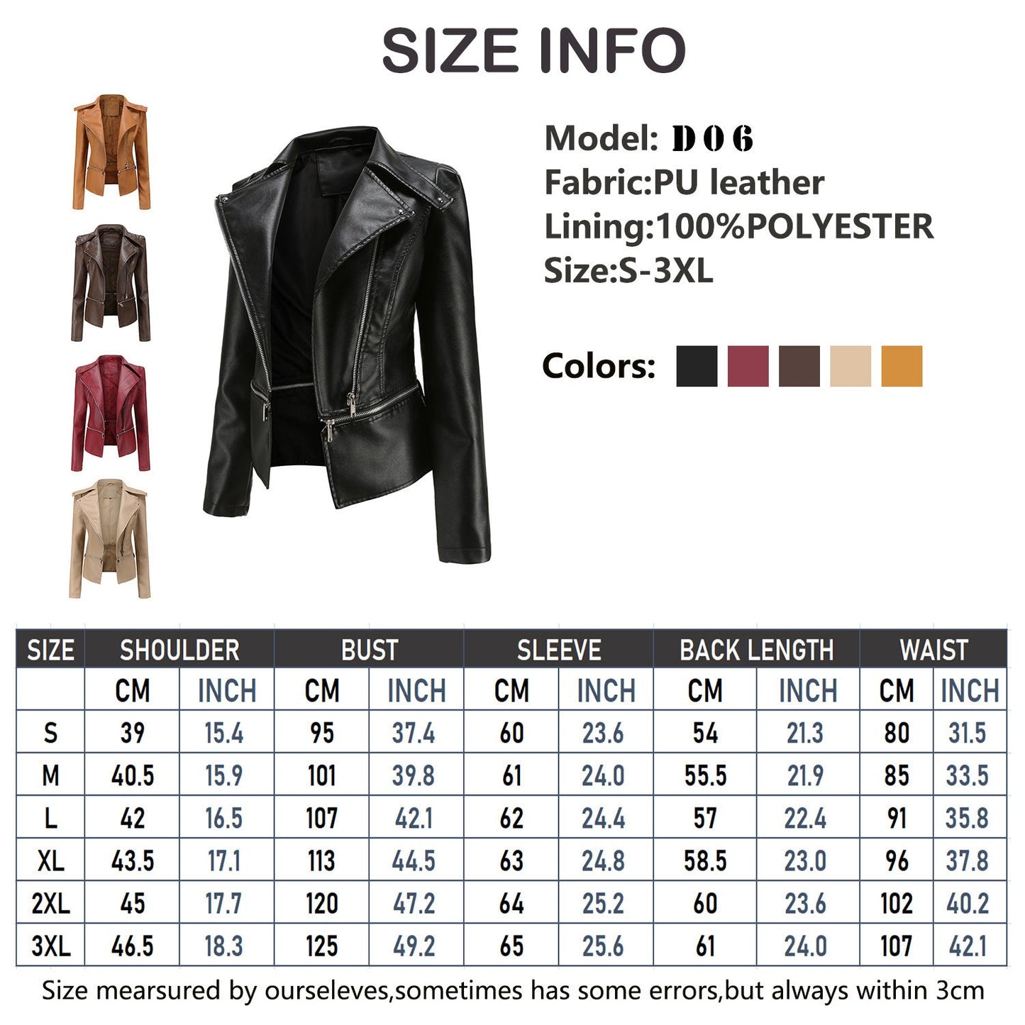 Patrick – Motorrad-Lederjacke für Herren