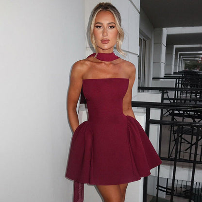 Andrea – Sexy Tube Top Kleid mit Reißverschluss