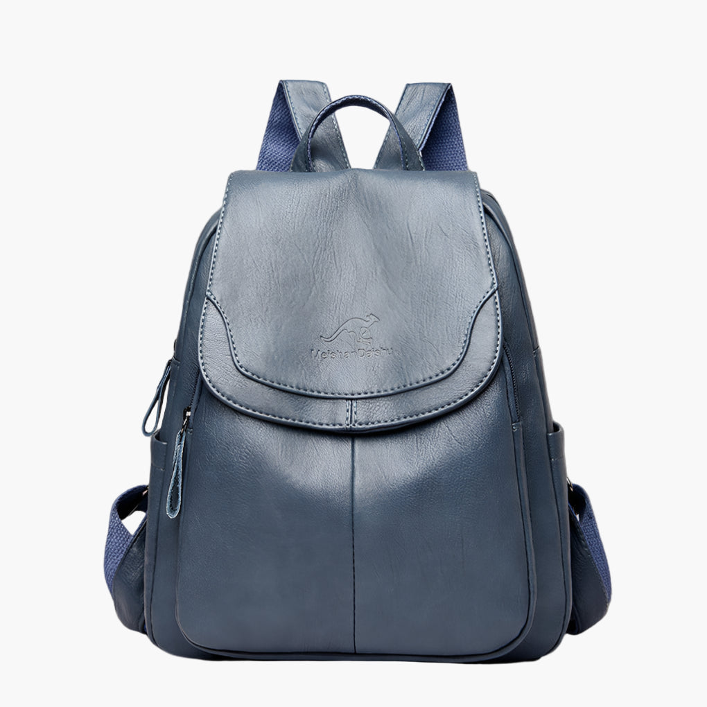 Damen Anti-Diebstahl Leder Rucksack – Eleganter City- und Alltagsrucksack für stilbewusste Frauen