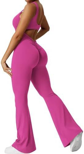 Melissa – Ärmellose Jumpsuits mit Schlaghose für Fitness und Yoga
