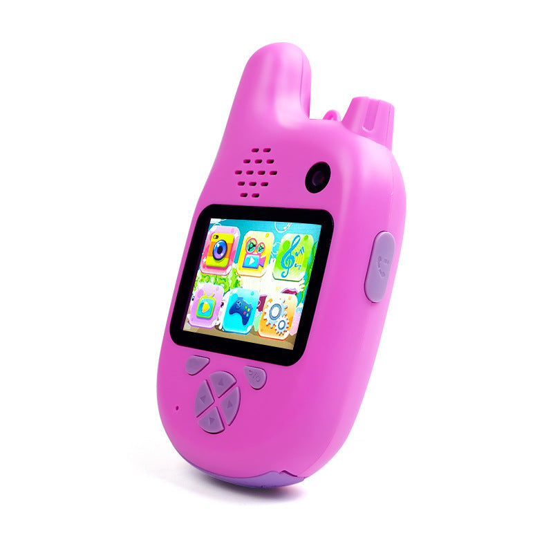 Kinder Walkie-Talkie Kamera mit Spielen und Musik – Multifunktionales Spielzeug für Jungen und Mädchen
