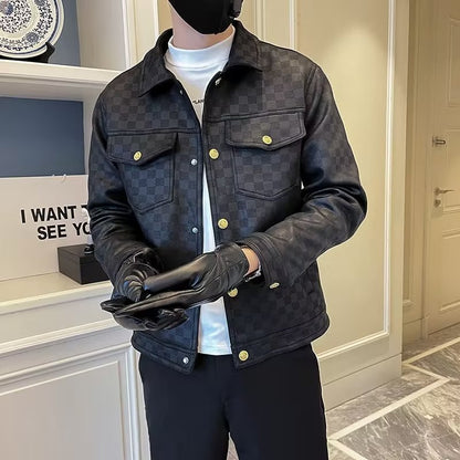 Roy – Modischer Herrenjacke mit Kragen für Frühling und Herbst