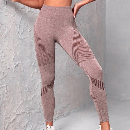 Helen – Nahtlose Hochbund-Yoga-Leggings mit Punktmuster
