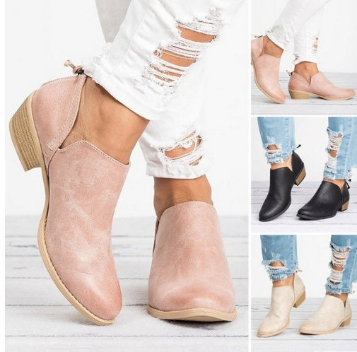 Donna – Retro Damenstiefeletten mit Hohem Absatz